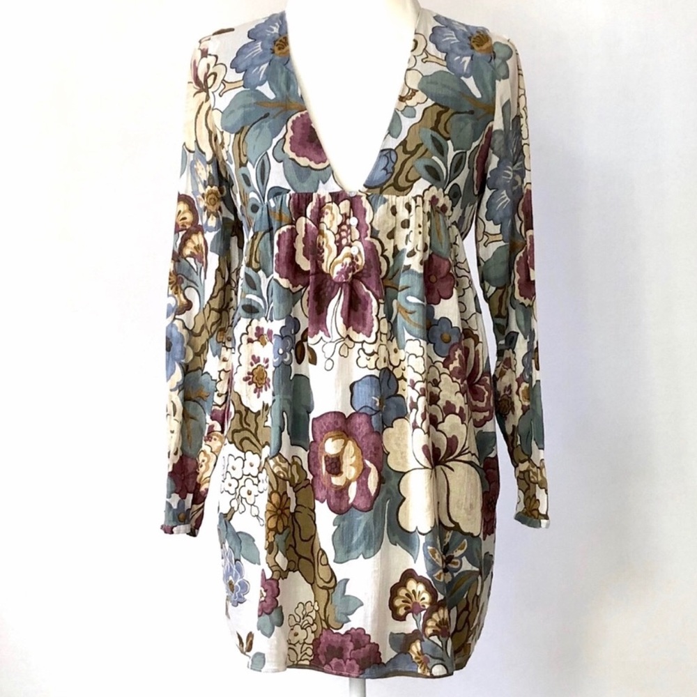 Zara Trafaluc Collection Floral Lined Boho Mini